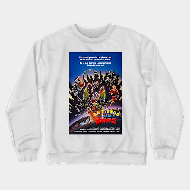 Little Shop of Horrors Spanish Poster Crewneck Sweatshirt by Edumj